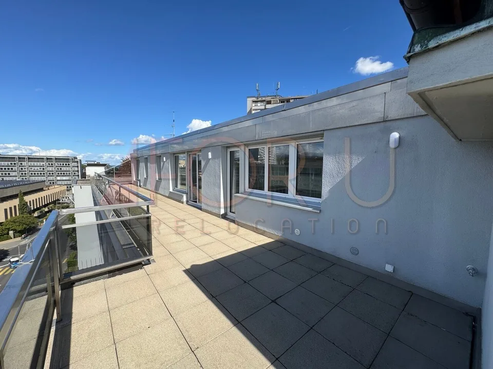 Prachtiges Attikapenthouse mit 6.5 Zimmern, neu, mit 2 Terrassen und Blick in der Nähe der UNO – Foto 7 von 13