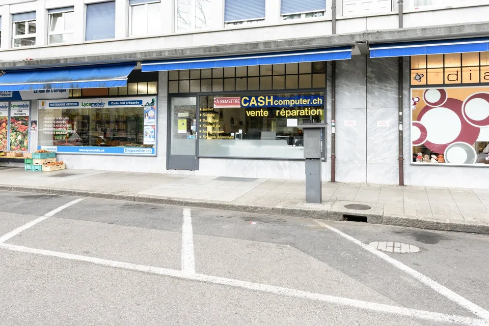 Kommerzielle Arcade in der Nähe des Bahnhofs Cornavin