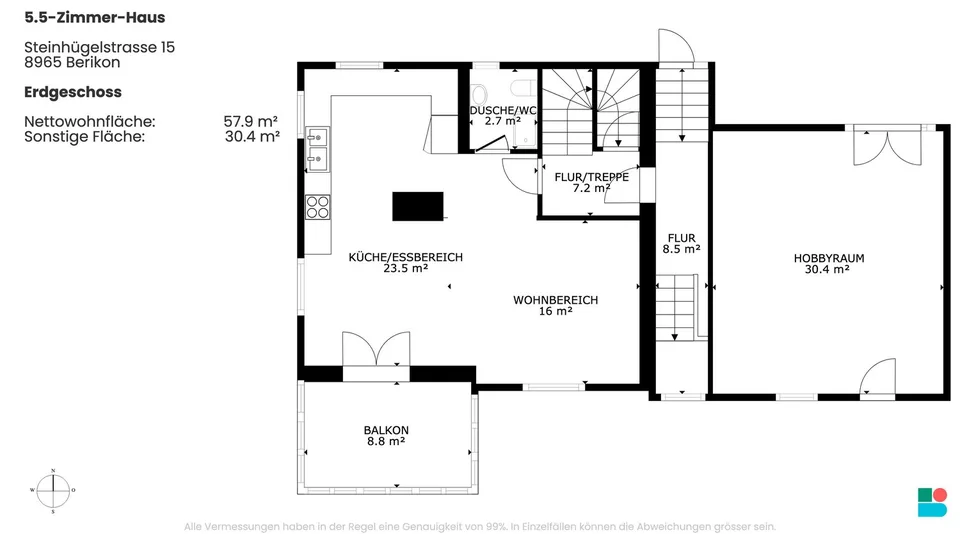 Casa di 5,5 locali con edificio per uffici e terreno edificabile nella zona centrale – foto 9 di 13