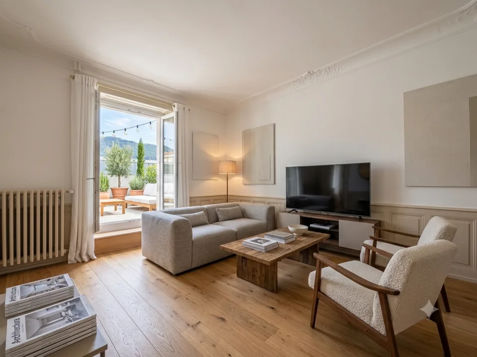 Wohnung mit außergewöhnlicher Terrasse von 110 m²