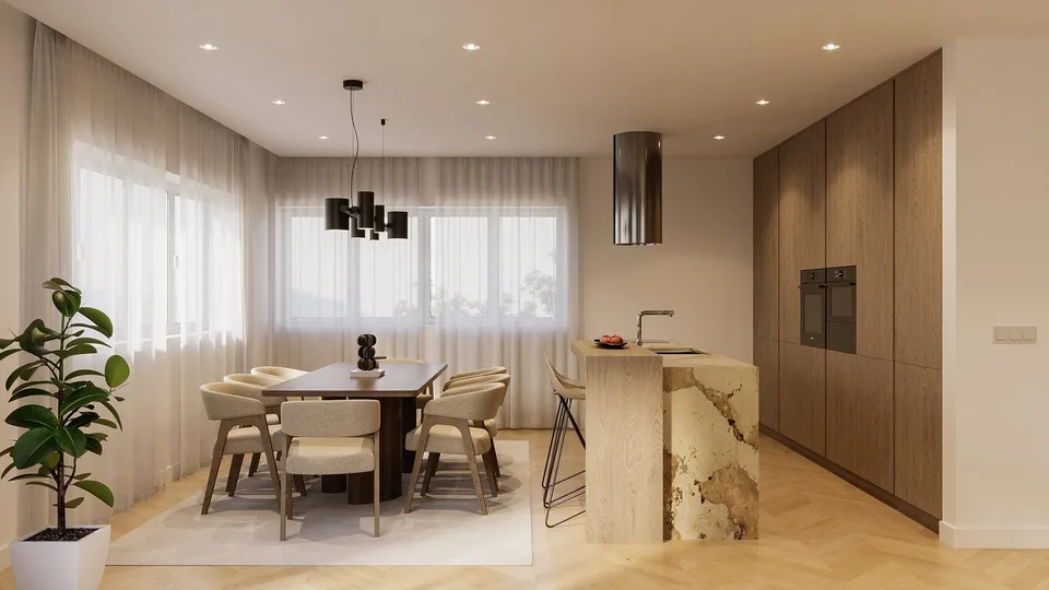 Appartements avec terrasse de 144 m² d'espace habitable