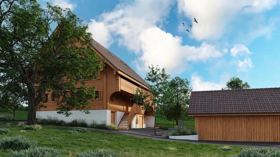 Liegenschaft mit bewilligtem Umbauprojekt in Risch