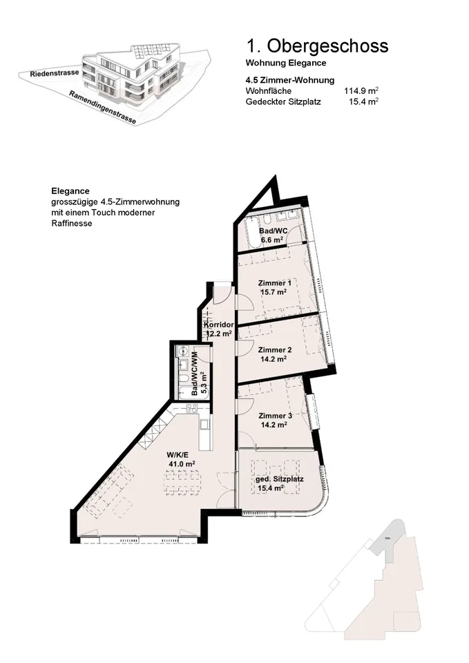 Progetto di costruzione nuova Triangulum Gommiswald appartamento 4,5 locali