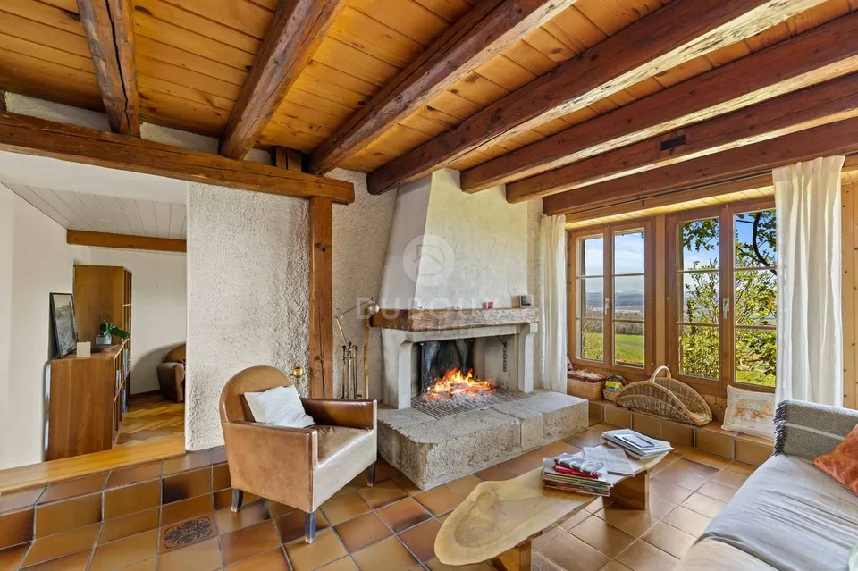 SPLENDIDA FATTORIA RINNOVATA CON VISTA MOZZAFIATO SUL PIANO DEL VAUD