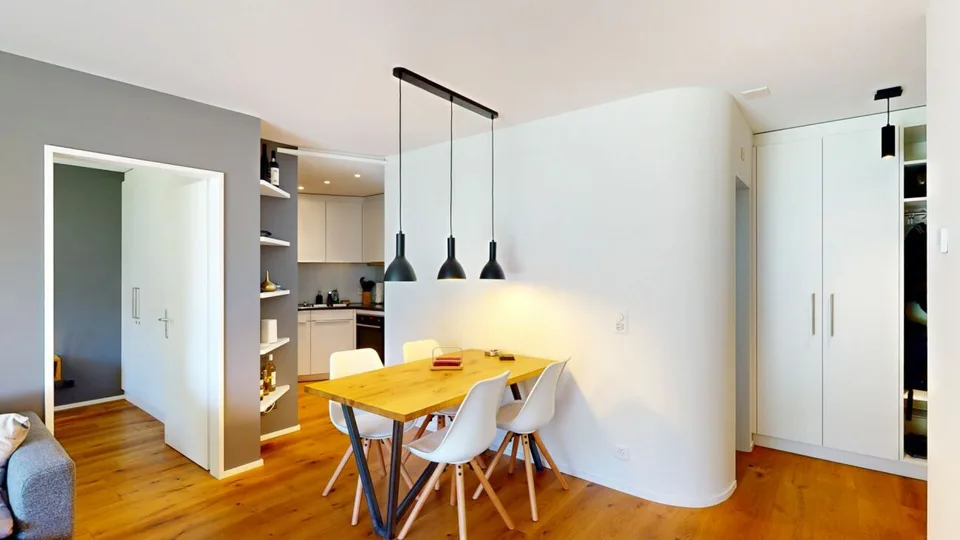 Appartement moderne 2 pièces avec grand espace de séjour