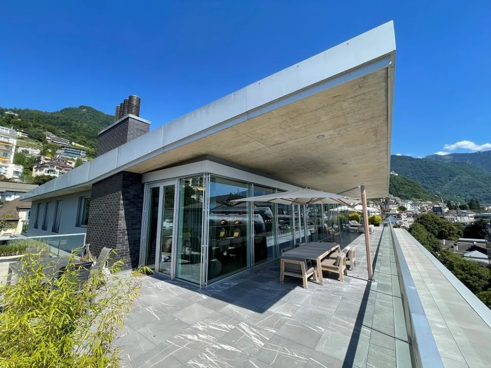 Außergewöhnliches Dachgeschoss von 420 m2 + 266 m2 Terrasse mit 360-Grad-Panoramablick