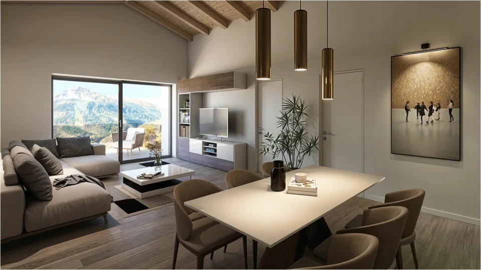 4.5 Zimmer Attikawohnung in Leytron – Foto 10 von 17