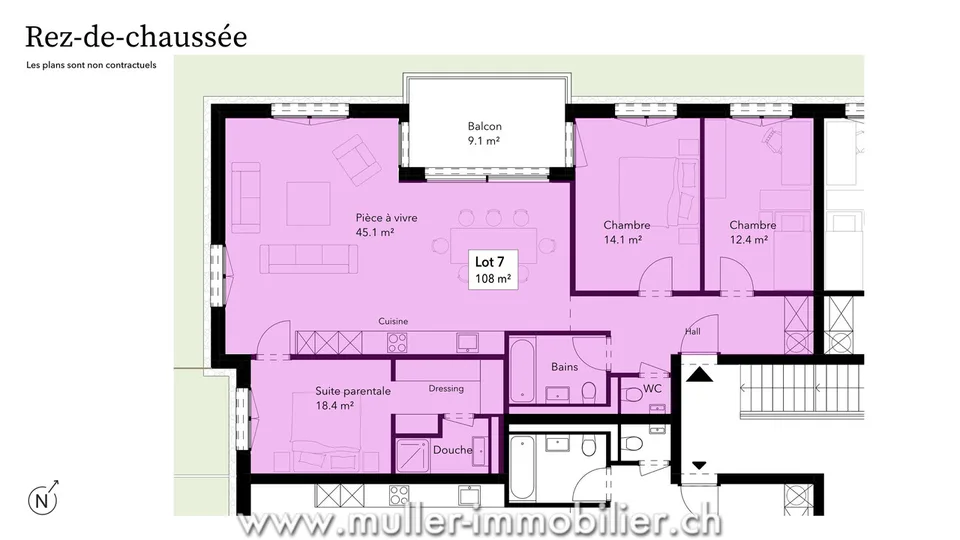 Appartement in idealer Lage für Ihre Familie, 4 Minuten von Ursy – Foto 7 von 13
