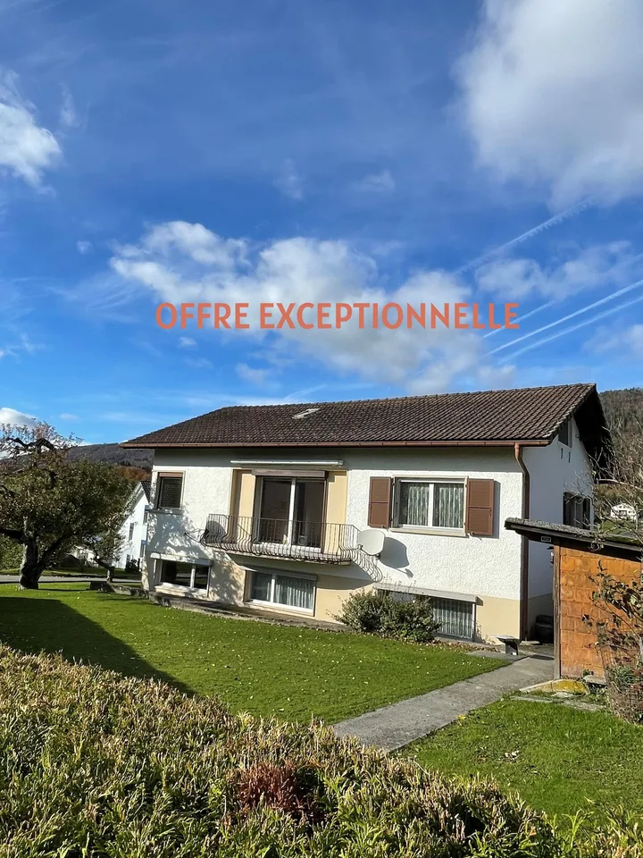 Bella casa familiare di 7 locali a Montsevelier