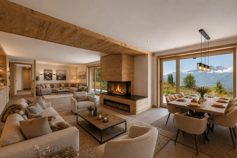 Raro duplex con giardino, ski-in & ski-out, vista sublime!