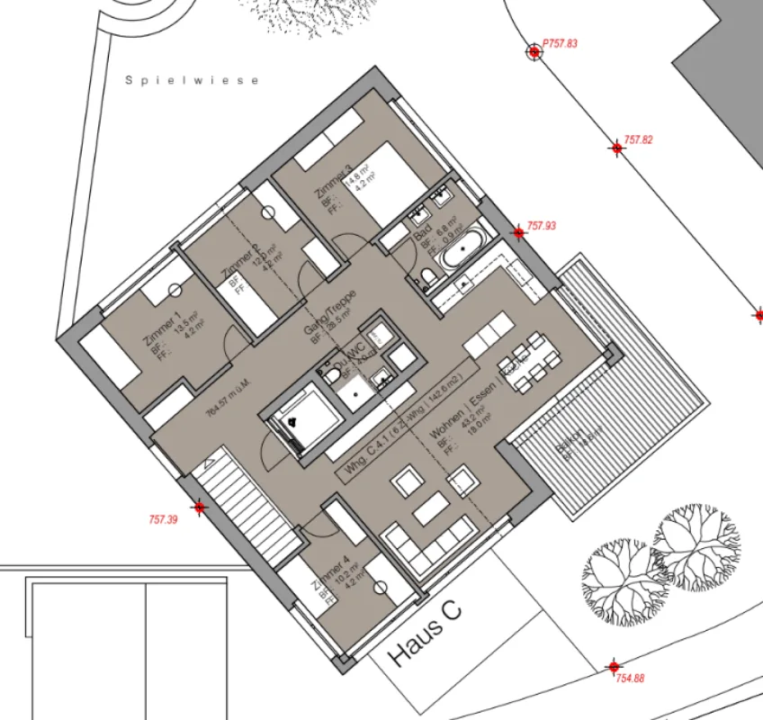 Wg. C 4.1 Dachwohnung mit traumhafter Aussicht!