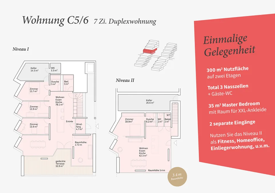Duplex-Wohntraum mit 300m2 - NEUBAU