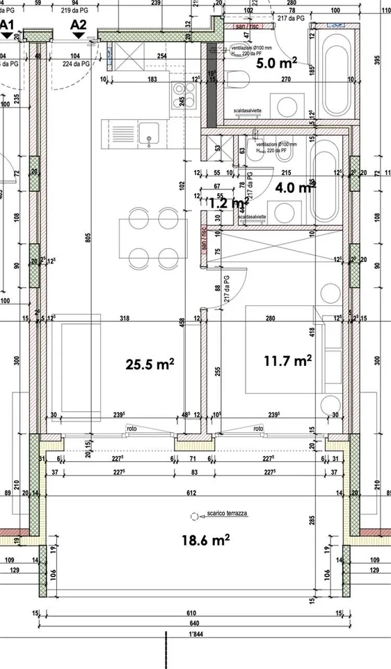 Appartement lumineux 2,5 pièces avec grand terrasse