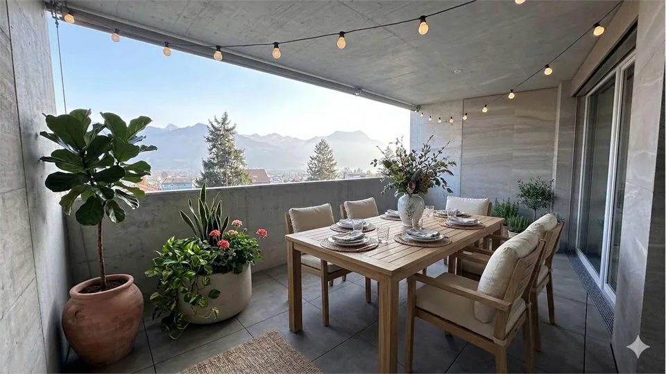 Luminoso appartamento 2,5 con ampio terrazzo