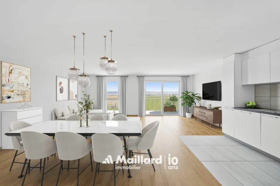 Orbe - Superbe 4.5 pièces neuf avec balcon et parking