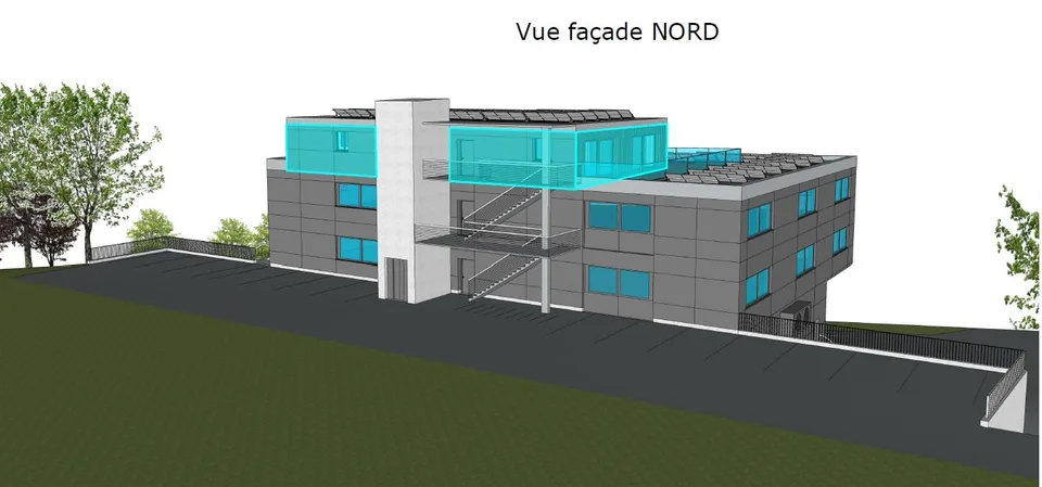Wohnung 4.5 Zimmer im Dachgeschoss mit 125 m² und Terrasse