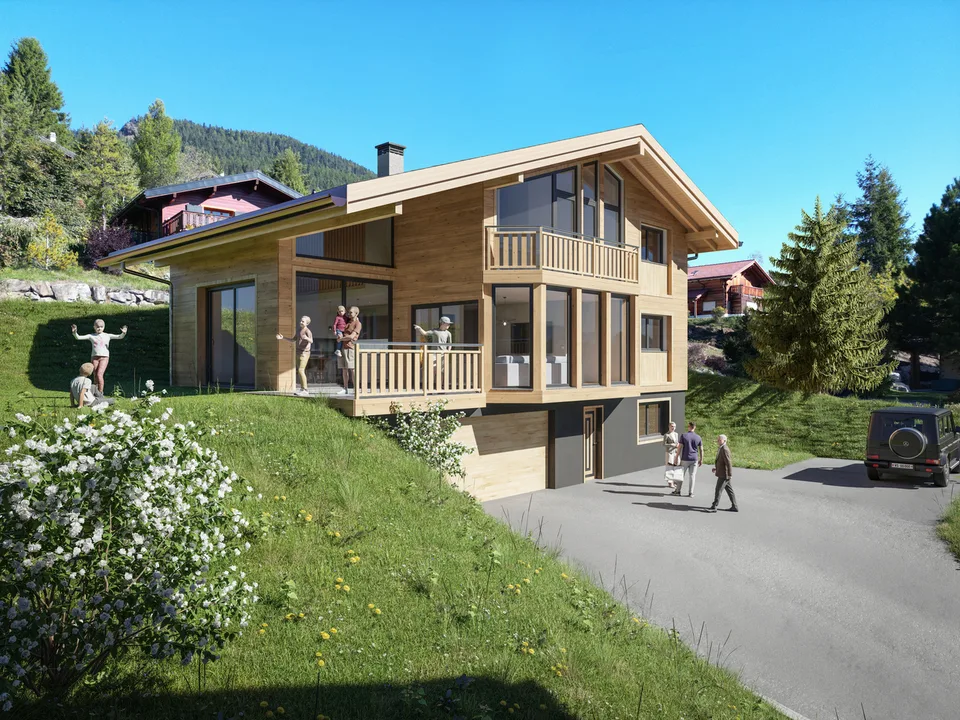 Chalet individuel 6.5 pièces - Résidence principale - Vue & soleil