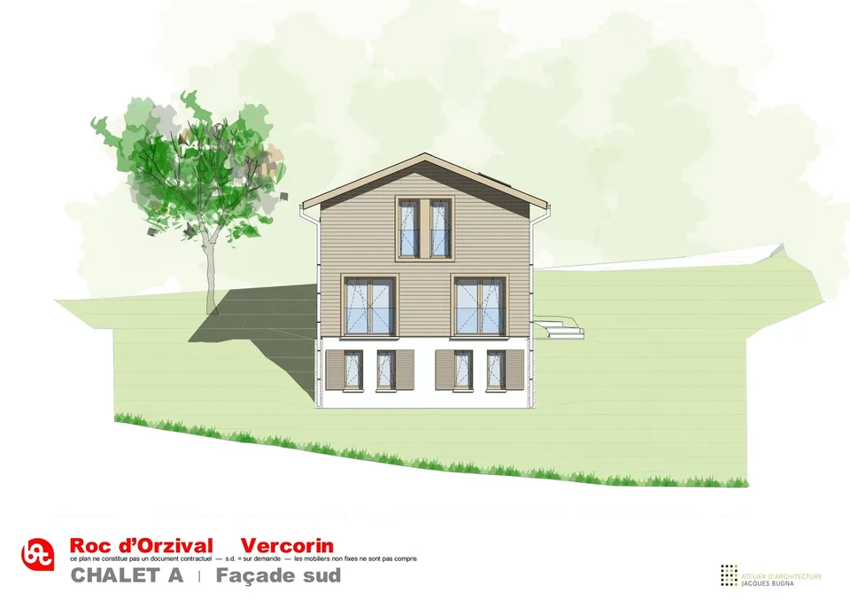 Vercorin - "Roc d'Orzival A" | Deux chalets en résidence principale avec garages-box