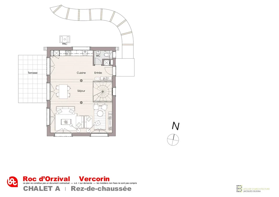 Vercorin - "Roc d'Orzival A" | Zwei Chalets in der Hauptresidenz mit Garagen-Box – Foto 7 von 11