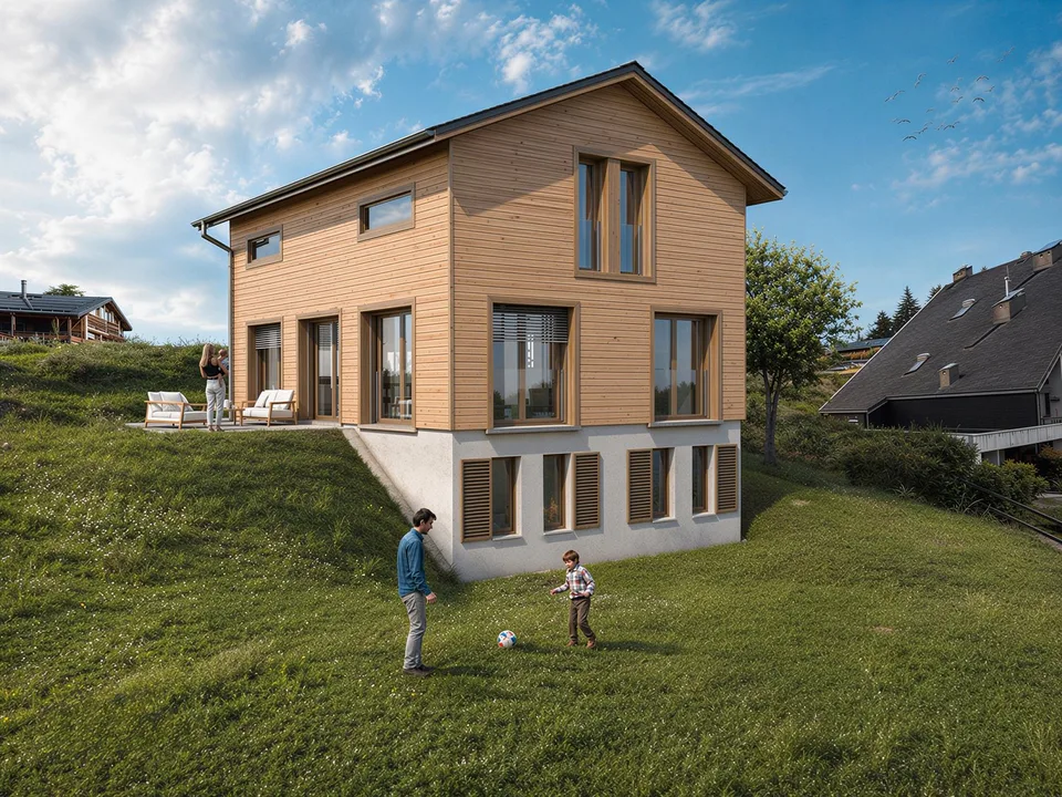 Vercorin - "Roc d'Orzival A" | Deux chalets en résidence principale avec garages-box
