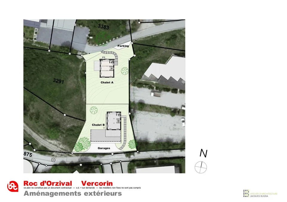 Vercorin - "Roc d'Orzival A" | Deux chalets en résidence principale avec garages-box