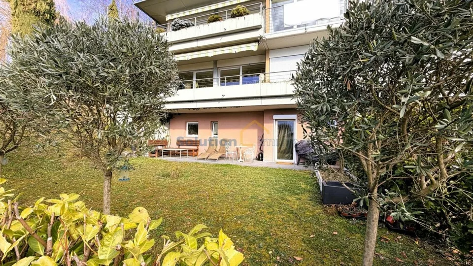 Appartamento di 1,5 locali con grande giardino e terrazza