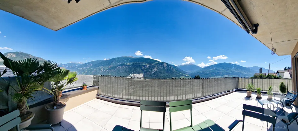 Superbe 4.5p, calme, grande terrasse, vue et ensoleillement top
