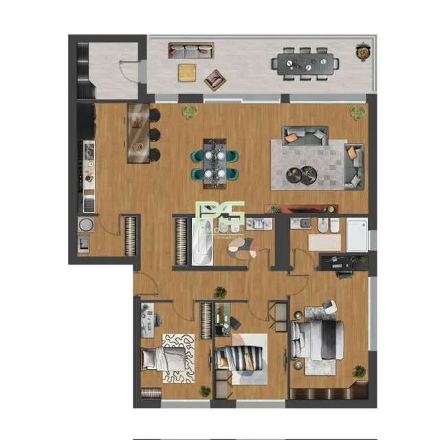 Geräumiges 4.5-Zimmer-Dachgeschoss in Bau