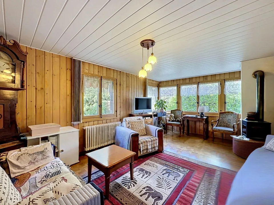 Chalet house on individual plot