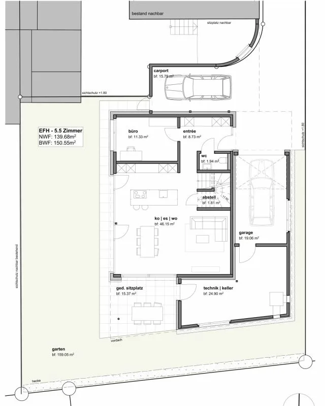 Progetto di costruzione di casa unifamiliare nuova autorizzato in una posizione familiare eccellente a Heerbrugg – foto 12 di 12
