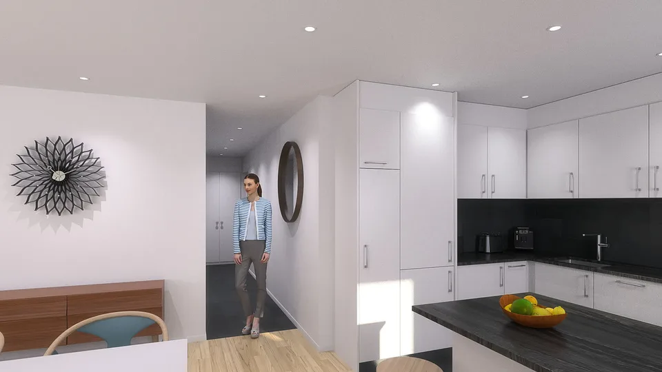 Payerne, zu verkaufen, 4.5-Zimmer-Wohnung, 2. Stock + Balkon