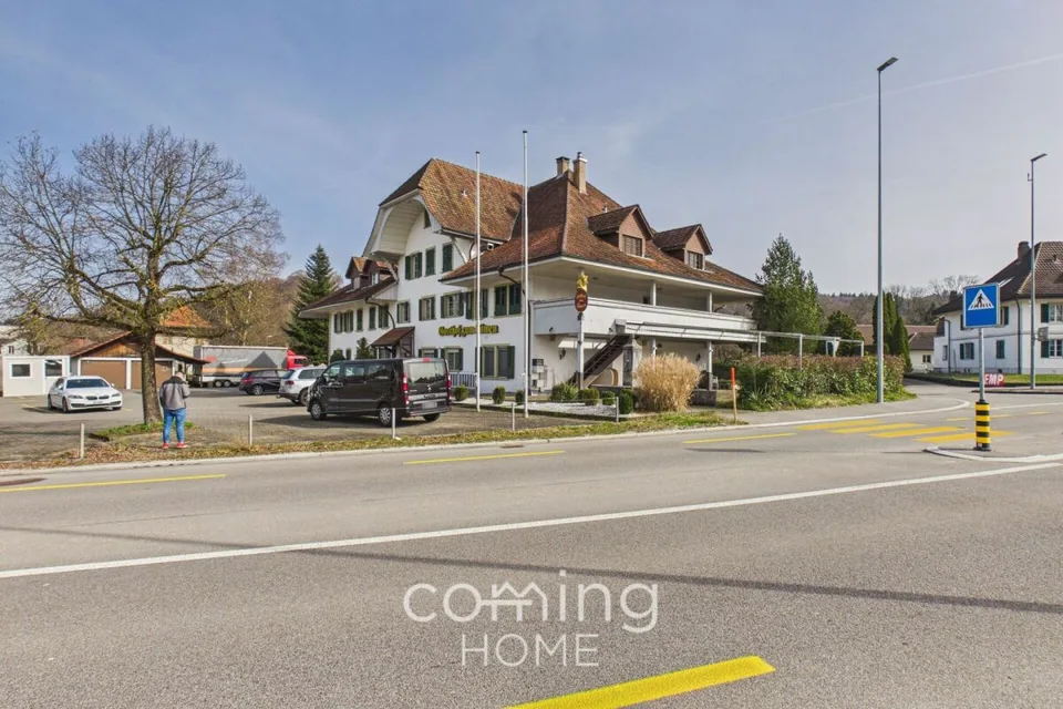 Le Löwe à Wynau : une auberge de longue tradition proposant un restaurant, des chambres et un potentiel de développement