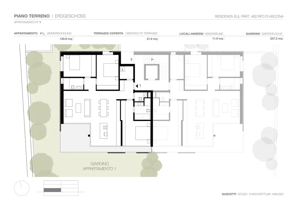 RESIDENZA SEROLIDO - Lussuoso appartamento 4.5 locali ad Ascona – photo 15 sur 16