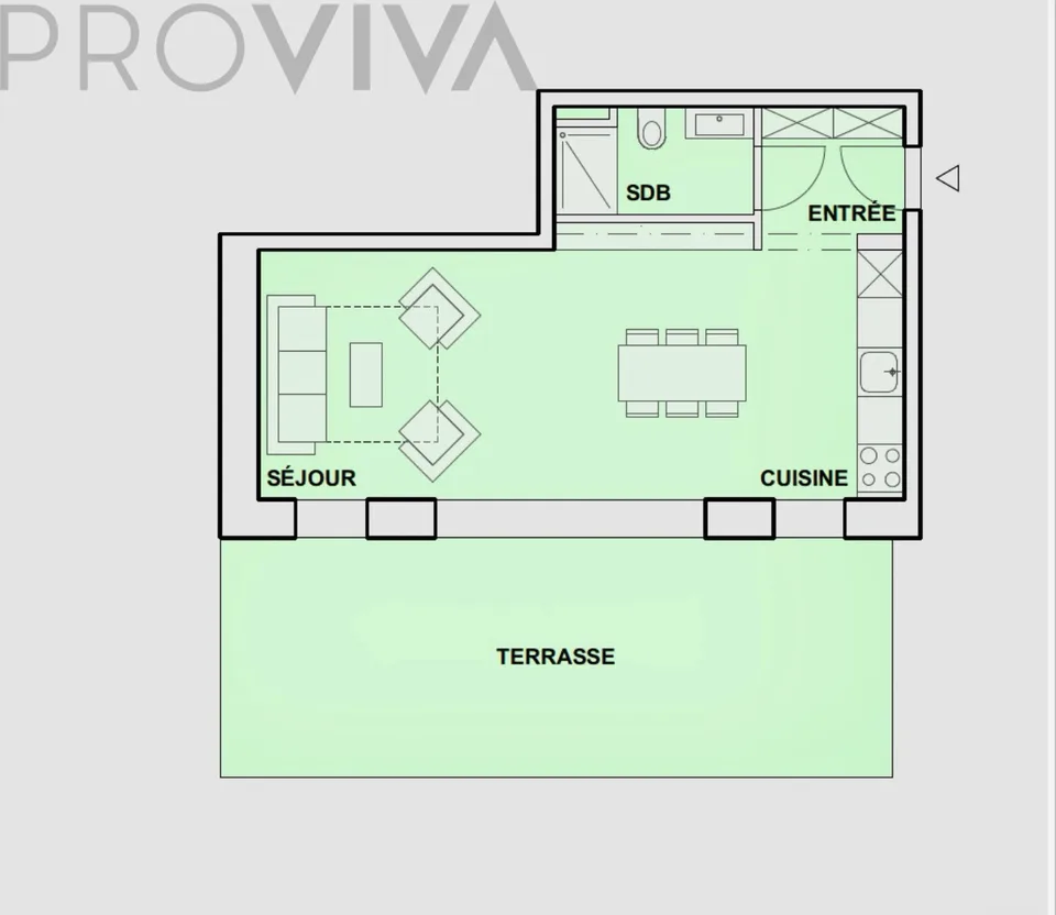 Modern mit großer Südterrasse