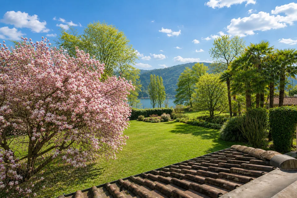 Villa Magnolia: Splendida villa fronte lago a Magliaso