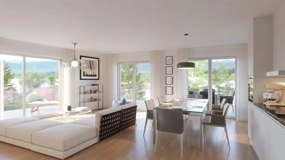 Zum Verkauf Dachgeschoss-Wohnung mit 4 Zimmern in Veyrier 87 m² Terrasse