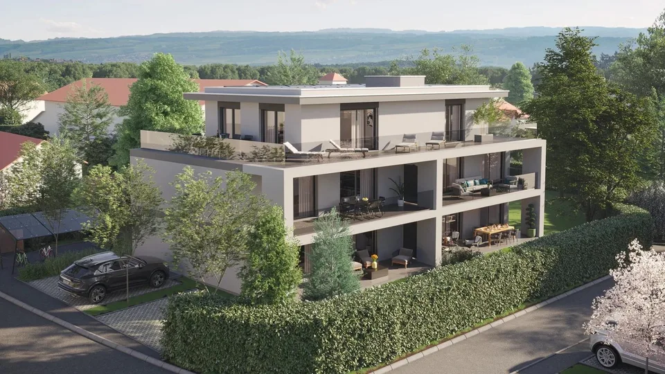 Zum Verkauf Dachgeschoss-Wohnung mit 4 Zimmern in Veyrier 87 m² Terrasse