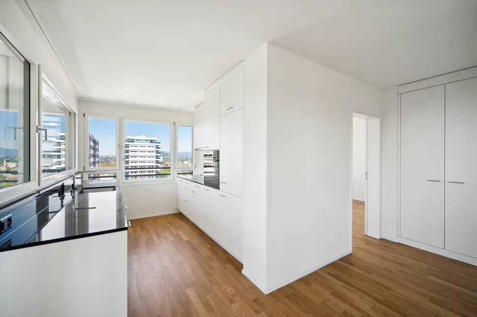 Bright 2.5-room apartment on the 8th floor with a magnificent view