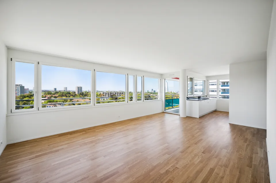 Bright 2.5-room apartment on the 8th floor with a magnificent view