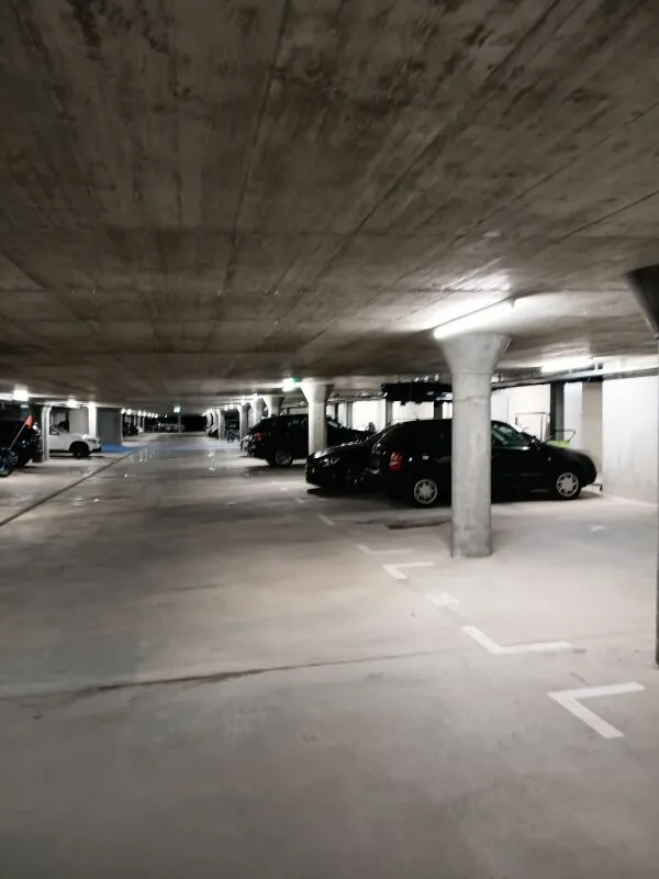 Parking garage spaces