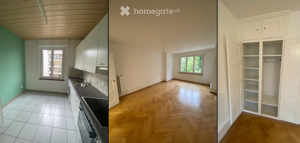 Modernized 3-room apartment with balcony in Grenchen
