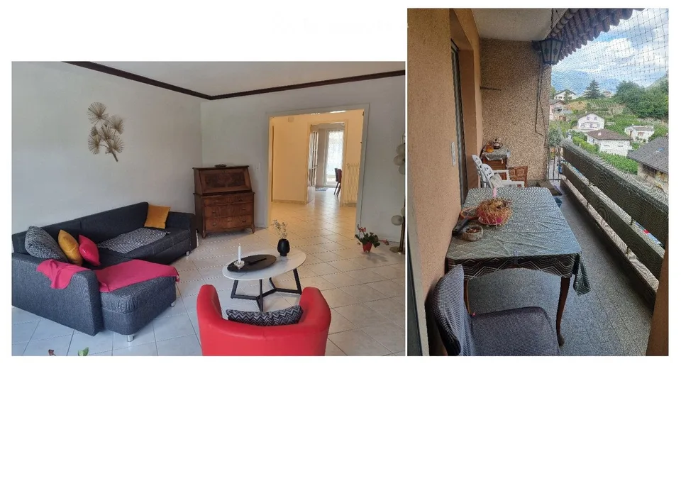 Bello appartamento di 4.5 locali in affitto a Noës (Sierre)
