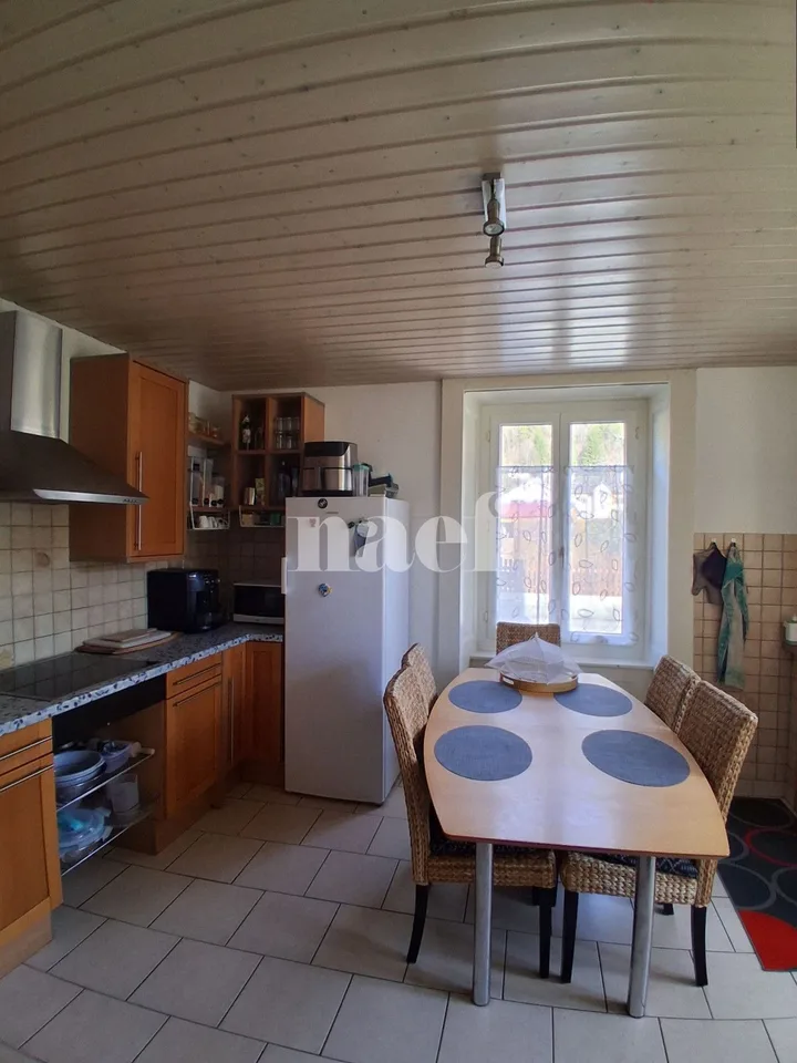 In Noiraigue, nahe der Natur, 3.5-Zimmer-Wohnung