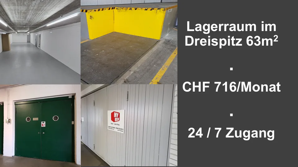 Lagerraum 63m2 im Basel Dreispitz