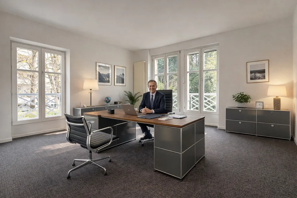 Büro/Praxis in historischer Villa an exklusiver, diskreter Stadtlage