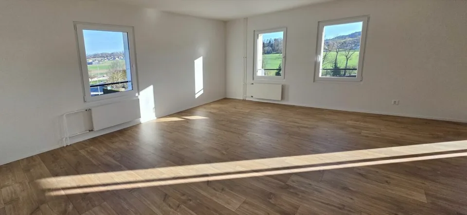 Schönes renoviertes 4,5-Zimmer-Apartment mit Balkon in Montet