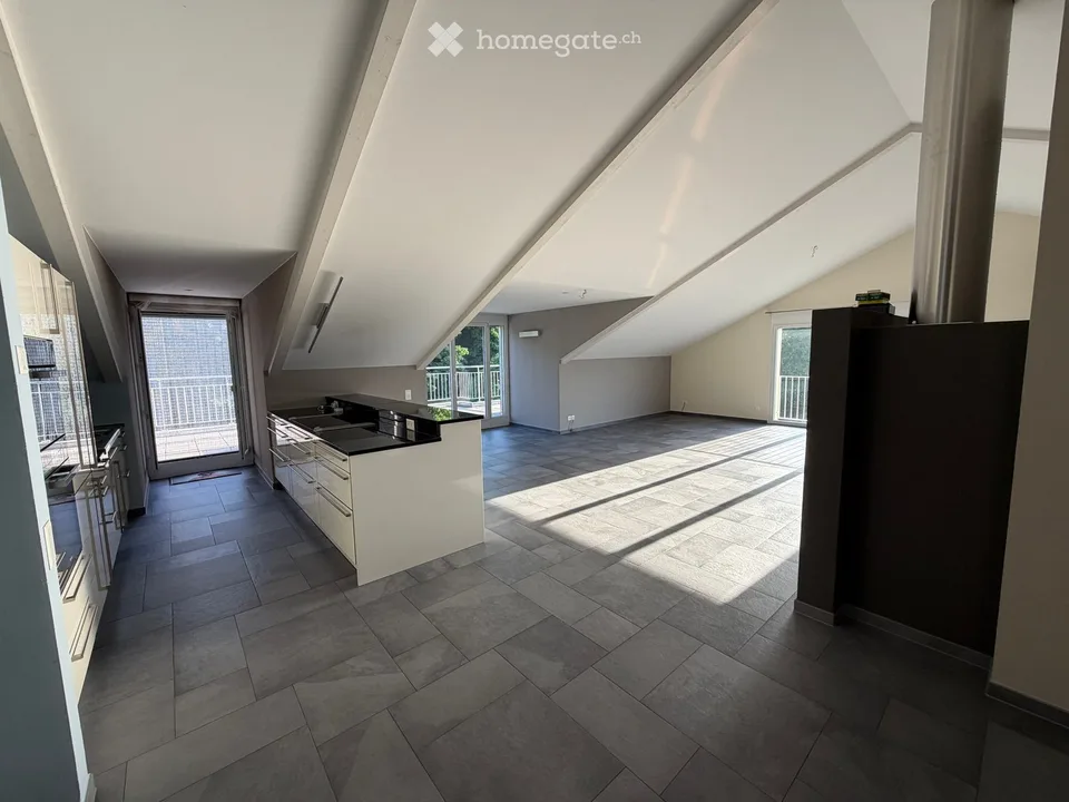 Exklusive 4.5-Zimmer-Dachwohnung mit 185 m² Wohnfläche, 48 m² Sonnenterrasse & direktem Liftzugang