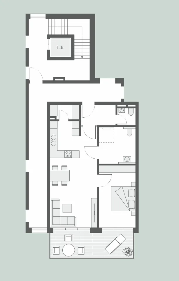Bonndorf - Appartement 2 pièces au rez-de-chaussée