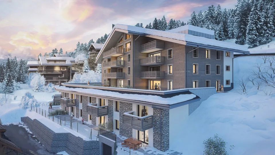 Appartements de 2,5 pièces dans une nouvelle résidence à Gryon.