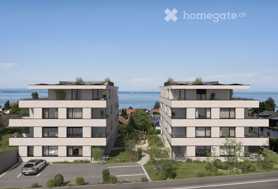 Appartamenti di nuova costruzione con qualità costruttiva moderna e vista lago
